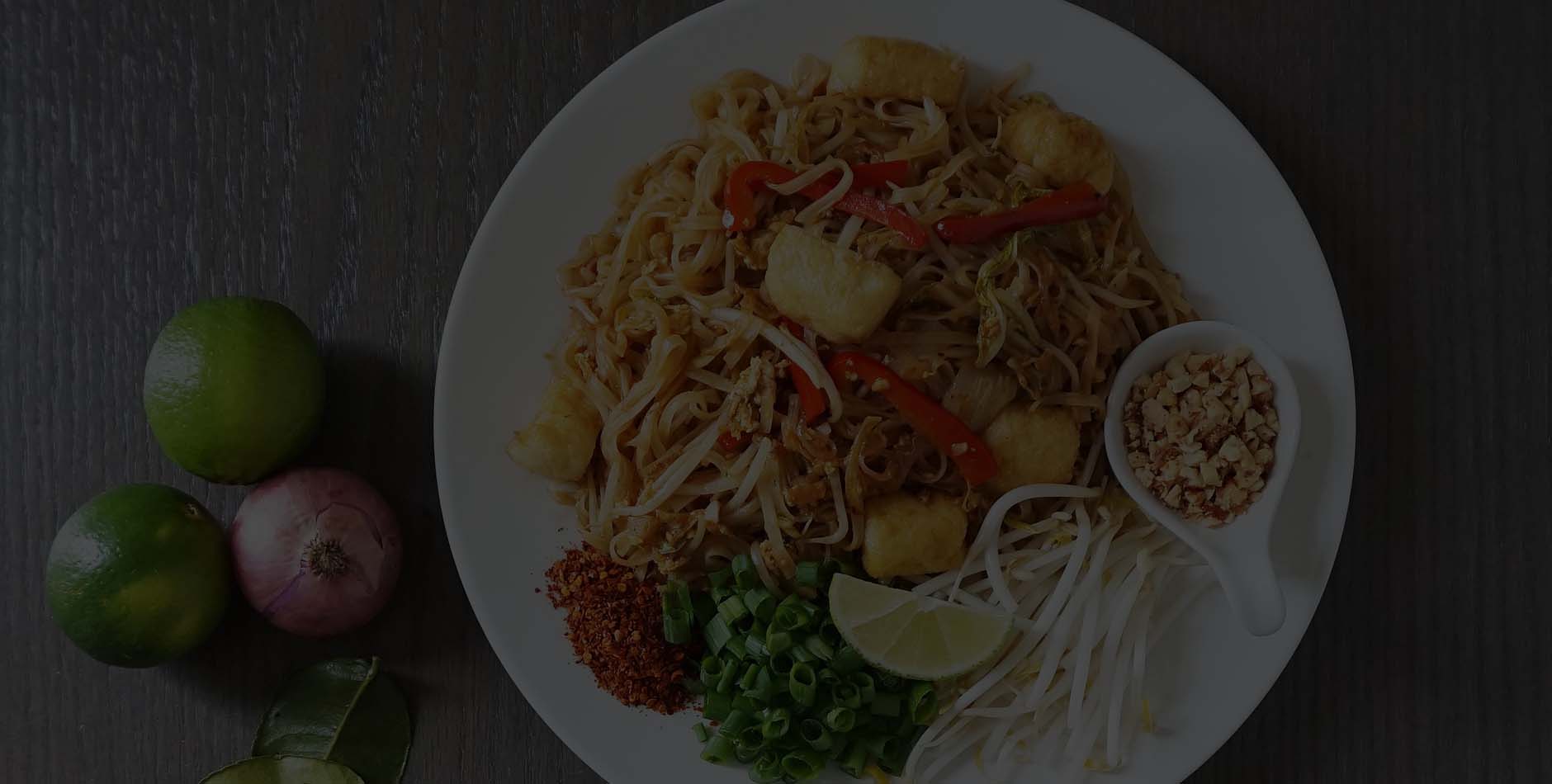 Evergreen Thai shared dishes arranged for a downtown Toronto group meal